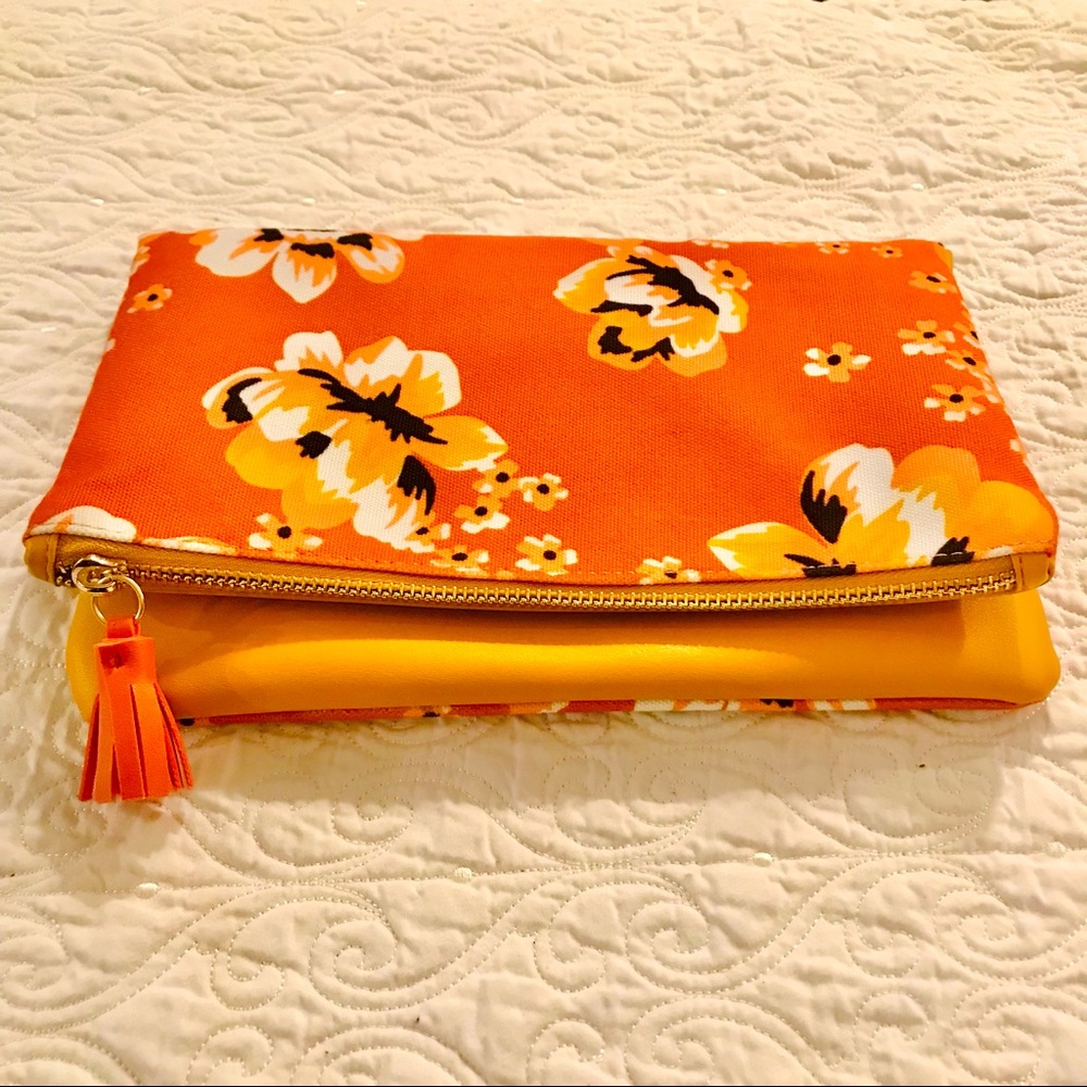 Rachel Pally Reversible Floral Clutch, New without tags Never used.